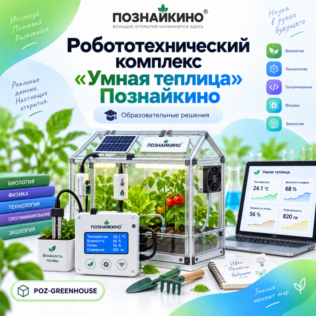 Робототехнический комплекс Умная теплица Познайкино